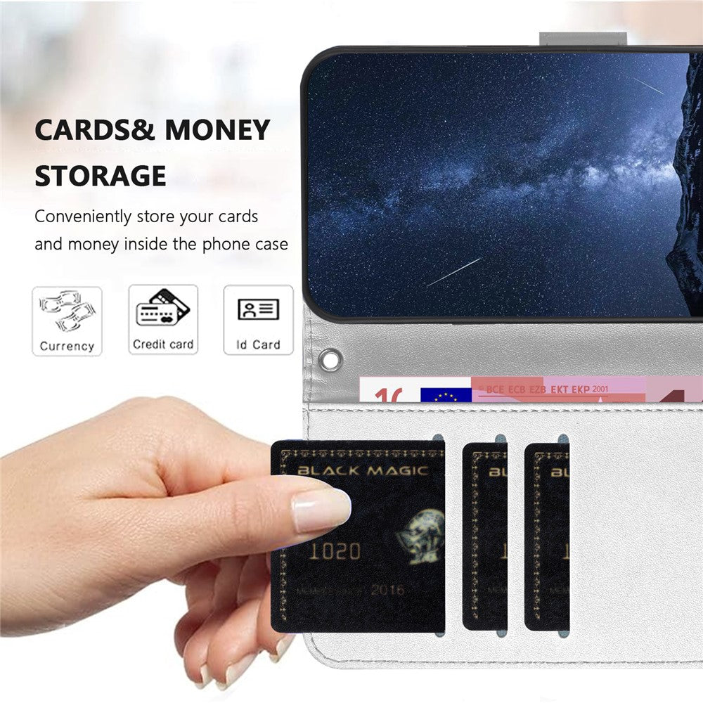 For Oppo Reno13 F 4G / Oppo Reno13 F 5G Leather Case Wallet Stand Solid Color Anti Drop Phone Cover - Silver