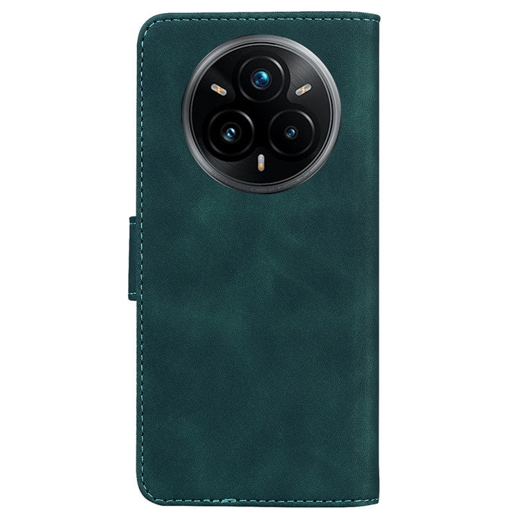 For Realme 14 Pro+ 5G Case Solid Color Leather Wallet Phone Cover - Green