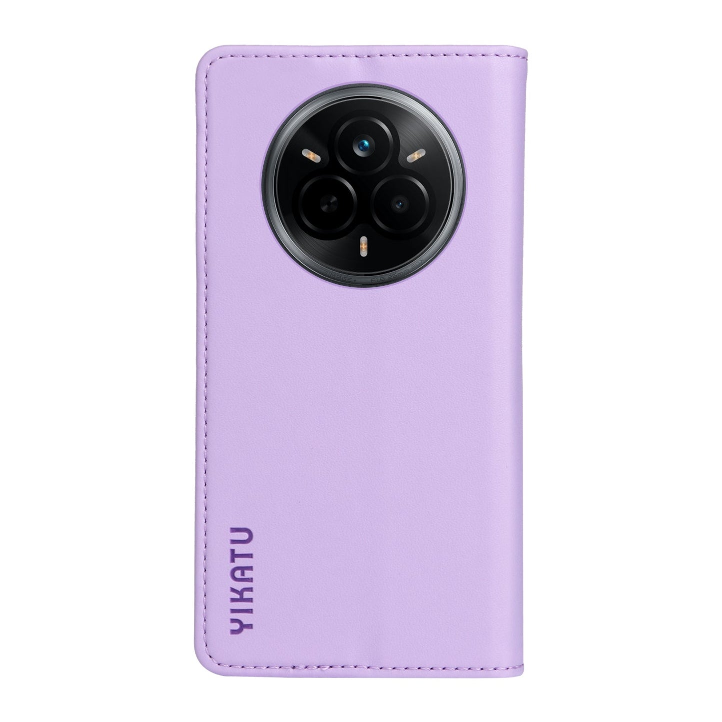 For Realme 14 Pro 5G Wallet Case YIKATU YK- 001 PU Leather Phone Cover with Stand -  Light Purple