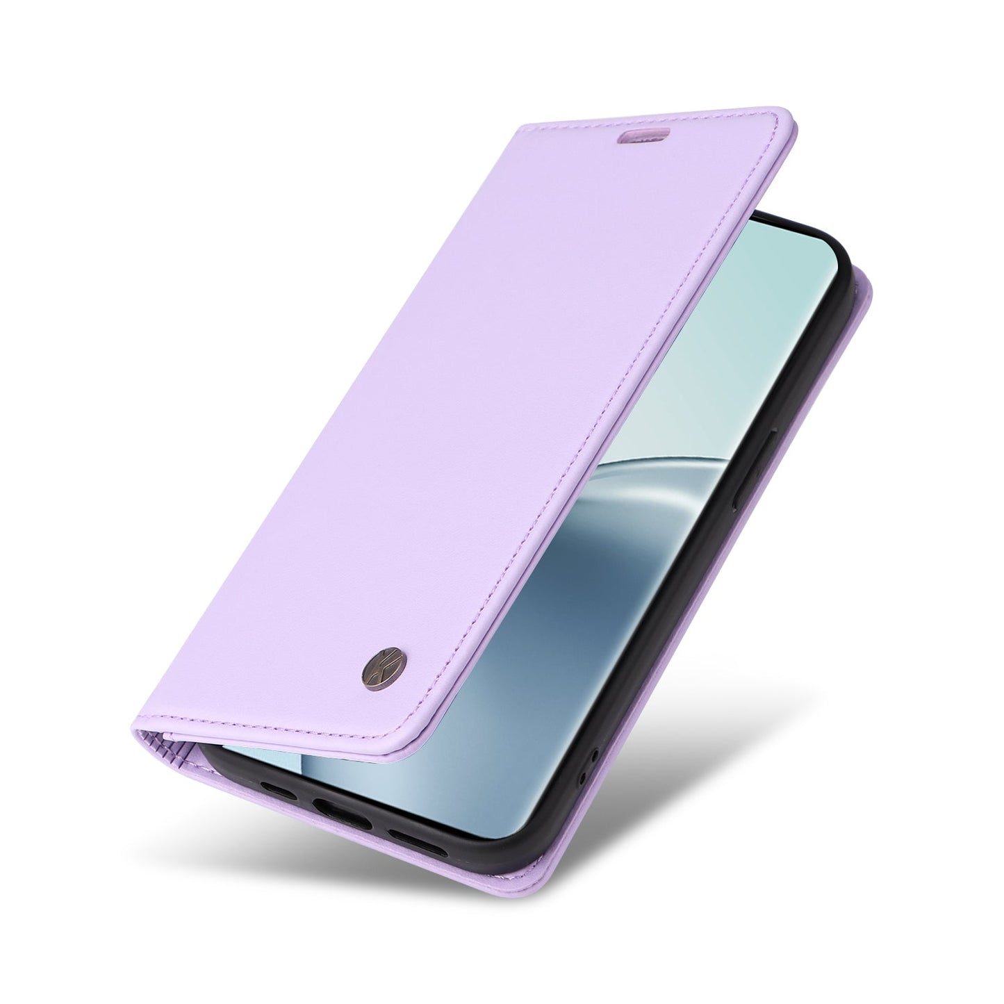 For Realme 14 Pro 5G Wallet Case YIKATU YK- 001 PU Leather Phone Cover with Stand -  Light Purple