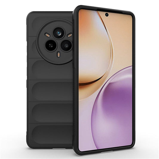 For Realme 14 Pro 5G Case Anti-Drop Soft TPU Rugged Phone Back Cover - Black