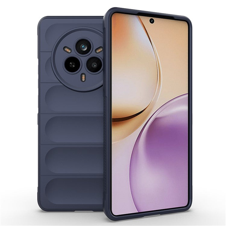 For Realme 14 Pro 5G Case Anti-Drop Soft TPU Rugged Phone Back Cover - Dark Blue