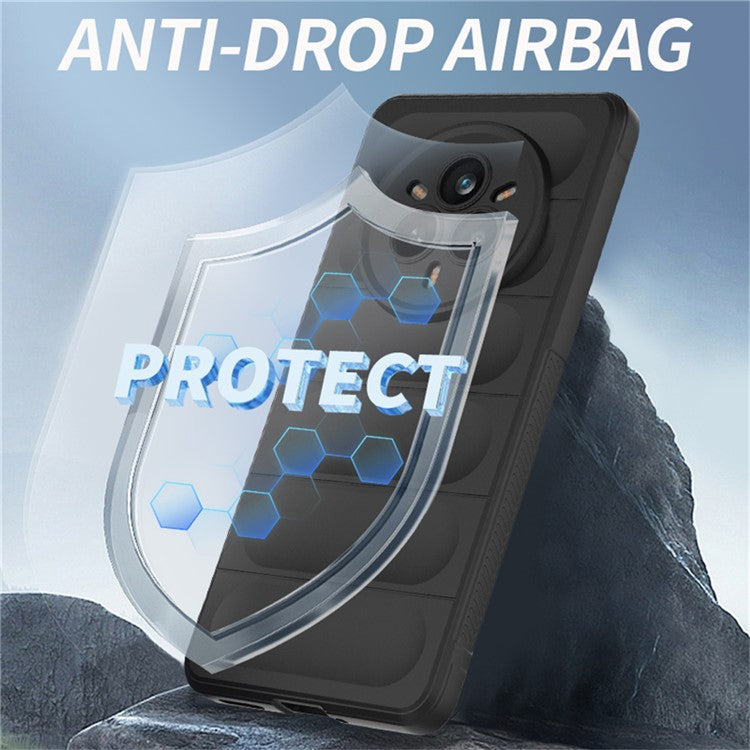 For Realme 14 Pro 5G Case Anti-Drop Soft TPU Rugged Phone Back Cover - Dark Blue