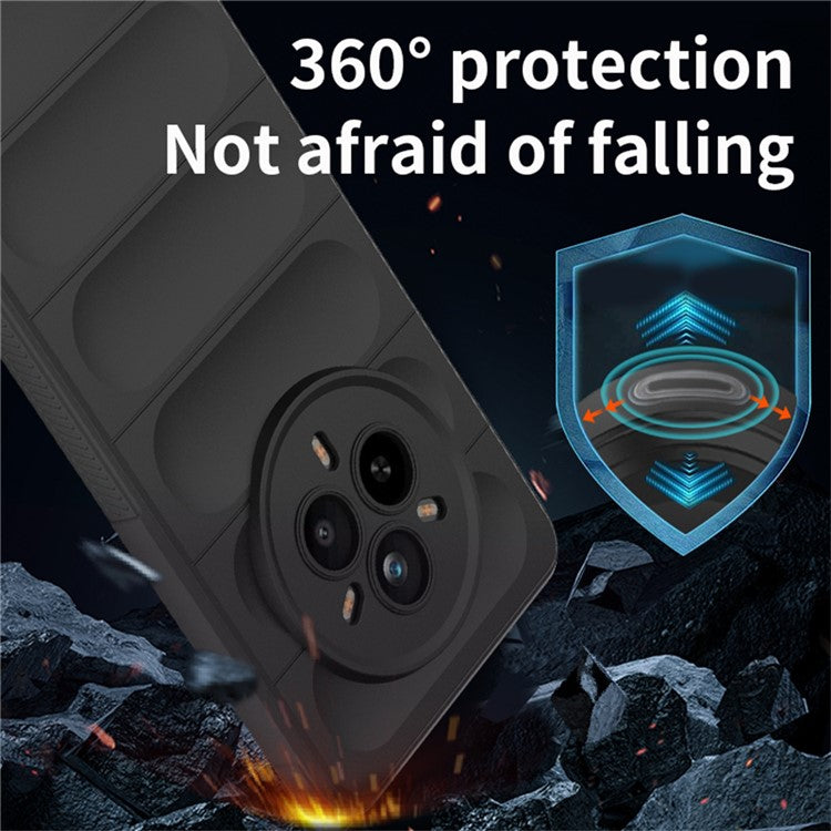For Realme 14 Pro 5G Case Anti-Drop Soft TPU Rugged Phone Back Cover - Dark Blue