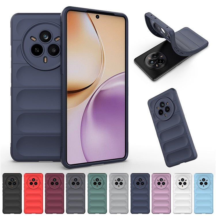 For Realme 14 Pro 5G Case Anti-Drop Soft TPU Rugged Phone Back Cover - Dark Blue