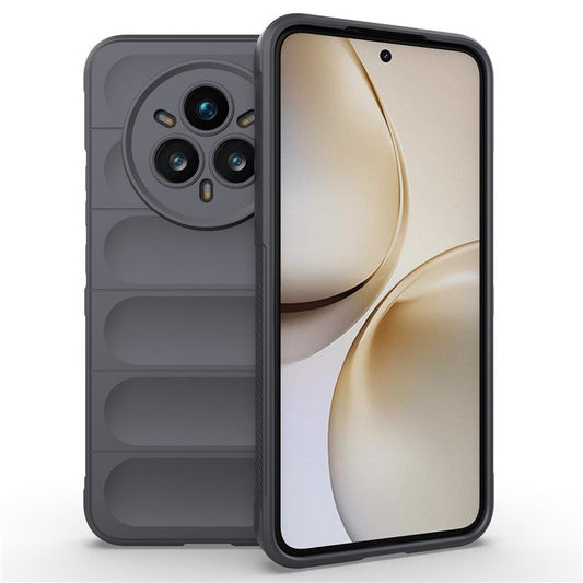 For Realme 14 Pro+ 5G Case Anti-Drop Soft TPU Rugged Phone Back Cover - Dark Grey