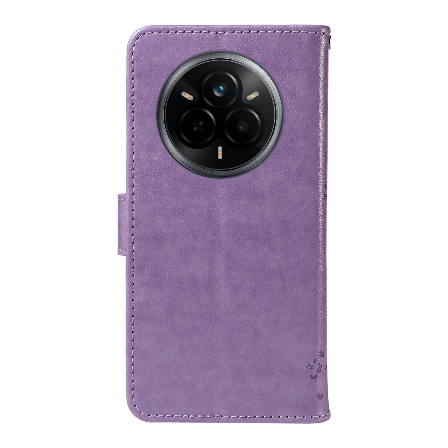 For Realme 14 Pro 5G Phone Case with Stand Cat Tree Pattern Leather Wallet Mobile Cover -  Light Purple