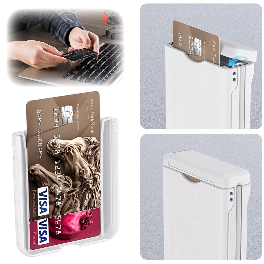 For Samsung Galaxy Z Flip7 FE 5G / Z Flip6 5G Case Spring Hinge Kickstand PC Folding Phone Cover with Card Slot - White