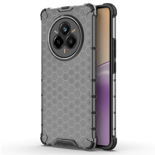 For Realme 14 Pro 5G Case PC + TPU Phone Cover Honeycomb Shape - Black