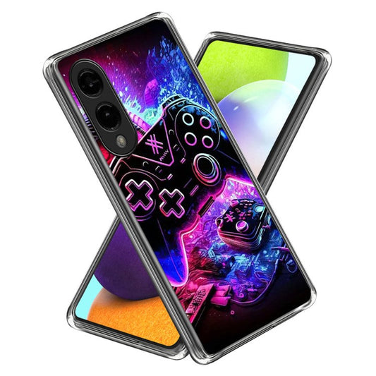 For Samsung Galaxy S25 Edge Case IMD Pattern Printed Shockproof TPU Phone Cover - Game Controller