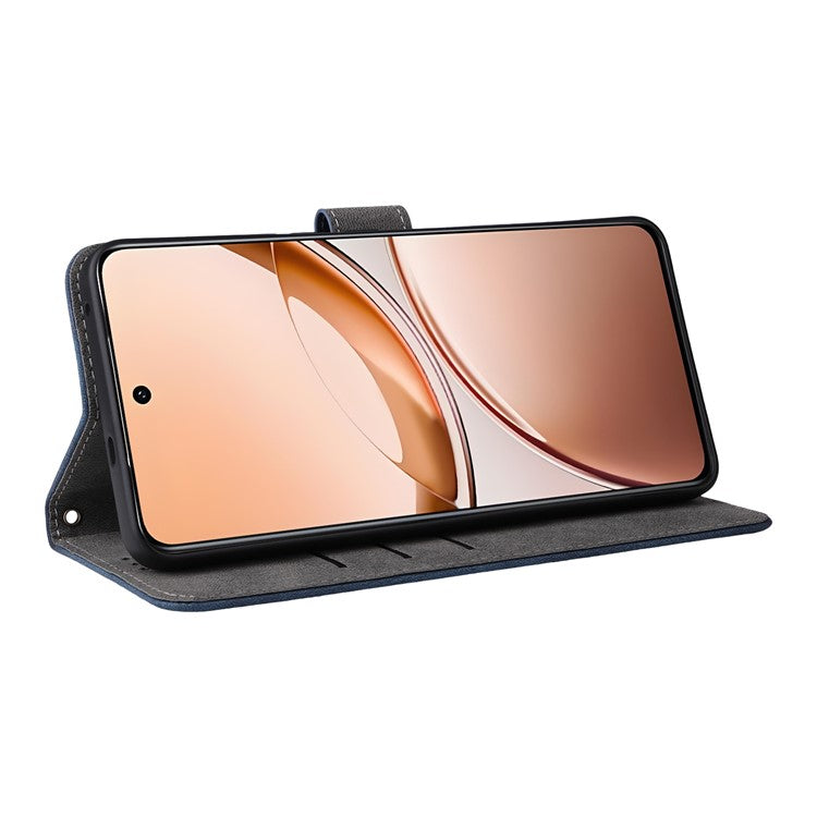 For vivo V50 Lite 4G / 5G Case Wallet RFID Blocking PU Leather Cover Viewing Stand - Blue