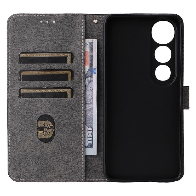 For vivo V50 Lite 4G / 5G Case Wallet RFID Blocking PU Leather Cover Viewing Stand - Brown