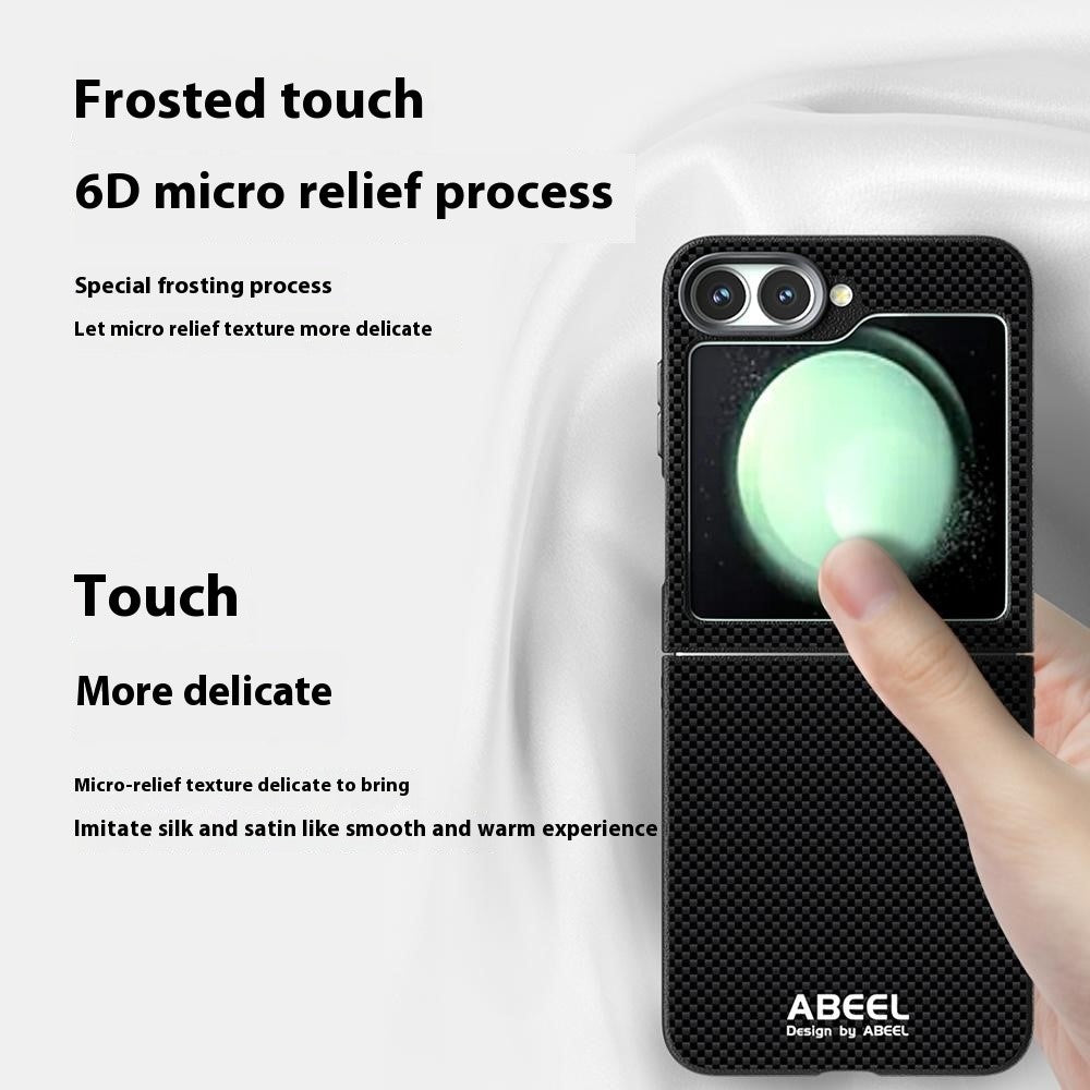 ABEEL For Samsung Galaxy Z Flip7 FE 5G / Z Flip6 5G Case Compatible with MagSafe Printed PC TPU Aluminum Alloy Leather Phone Cover - Green