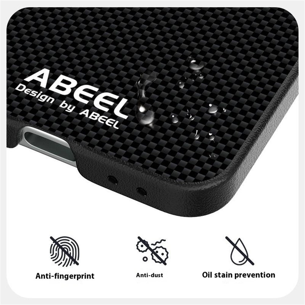 ABEEL For Samsung Galaxy Z Flip7 FE 5G / Z Flip6 5G Case Compatible with MagSafe Printed PC TPU Aluminum Alloy Leather Phone Cover - Blue