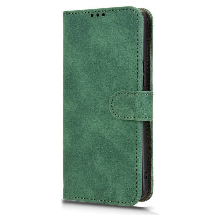 For vivo V50 5G Leather Case Skin Feel Anti Drop Wallet Flip Phone Cover - Green