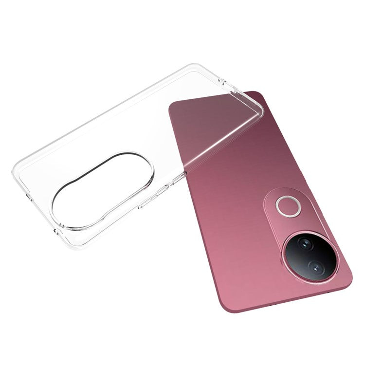 For vivo S20 5G  /  V50 5G Clear Phone Case Watermark Resistant TPU Back Cover