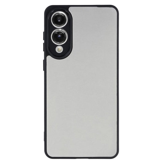 For Samsung Galaxy S25 Edge Phone Case TPU + Acrylic Clear Back Cover - Black