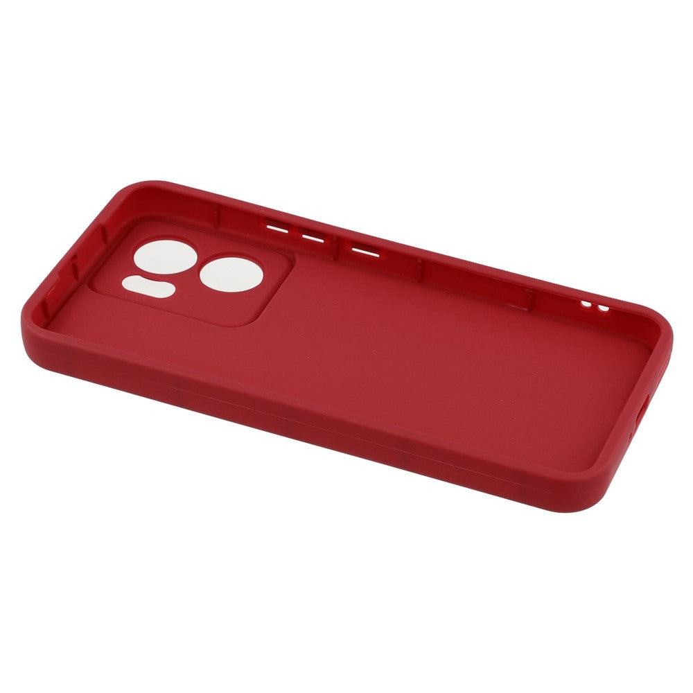 For Oppo Reno13 F 5G / Reno13 F 4G Case Grooved Design TPU Anti Slip Phone Cover - Red