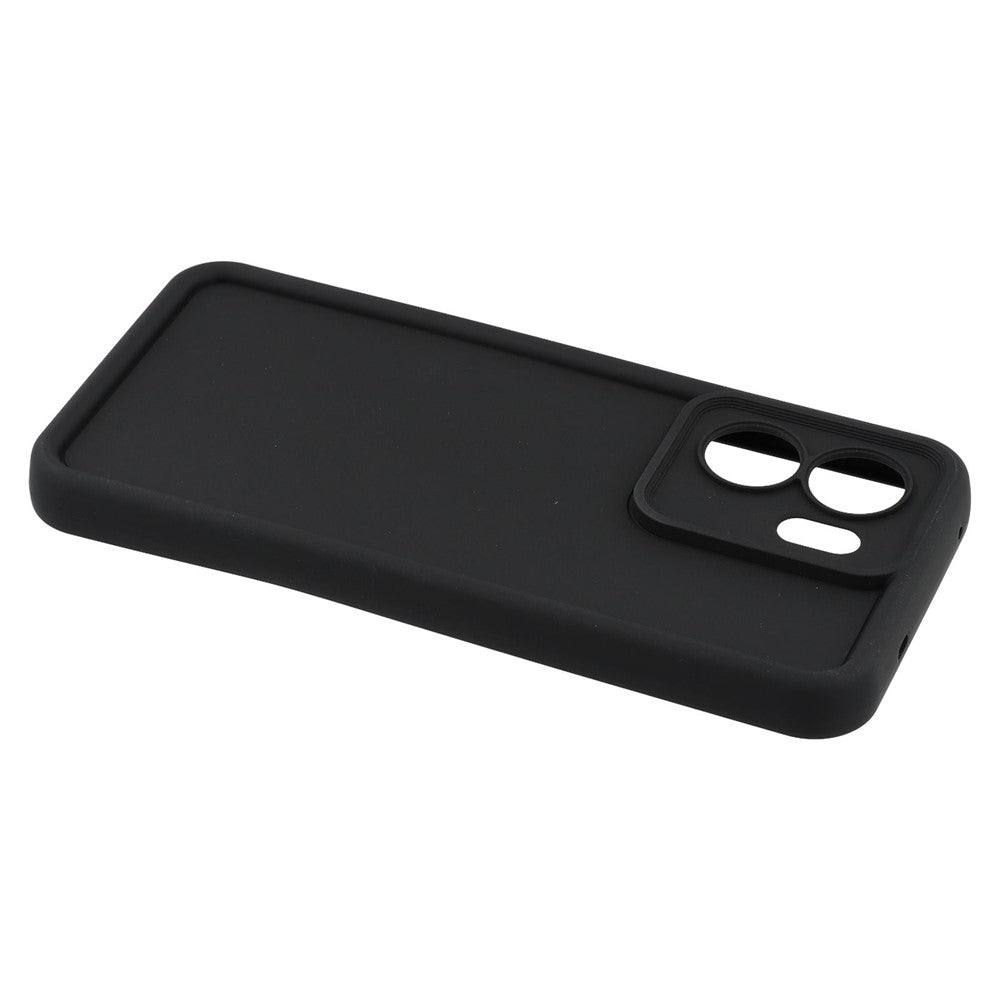 For Oppo Reno13 F 5G / Reno13 F 4G Case Grooved Design TPU Anti Slip Phone Cover - Black