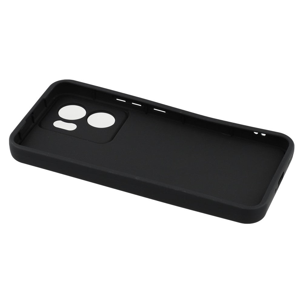 For Oppo Reno13 F 5G / Reno13 F 4G Case Grooved Design TPU Anti Slip Phone Cover - Black