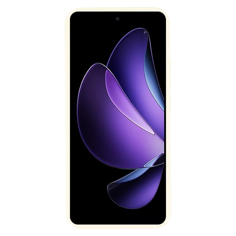 For Oppo Reno13 F 5G / Reno13 F 4G Case Grooved Design TPU Anti Slip Phone Cover - Beige