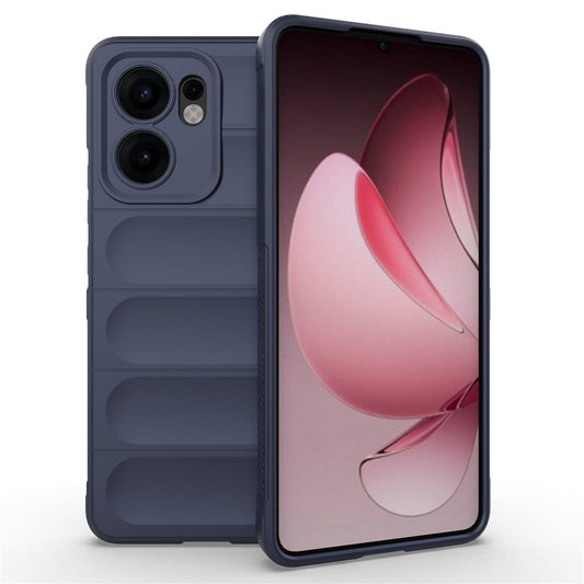 For Oppo Reno13 F 5G Case Anti-Drop Soft TPU Rugged Phone Back Cover - Dark Blue