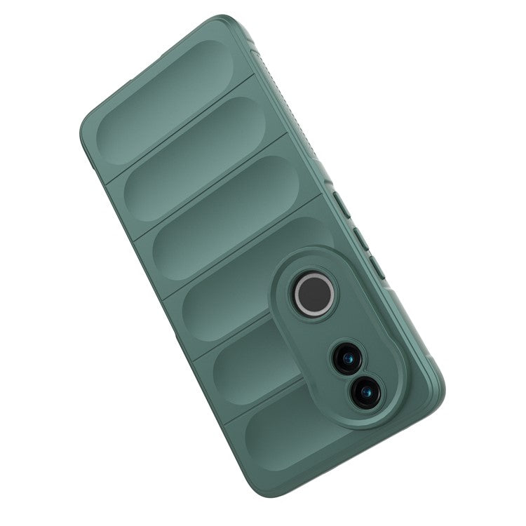 For vivo V50 5G Case Anti-Drop Soft TPU Rugged Phone Back Cover - Green