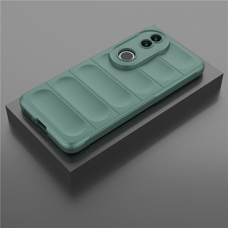 For vivo V50 5G Case Anti-Drop Soft TPU Rugged Phone Back Cover - Green