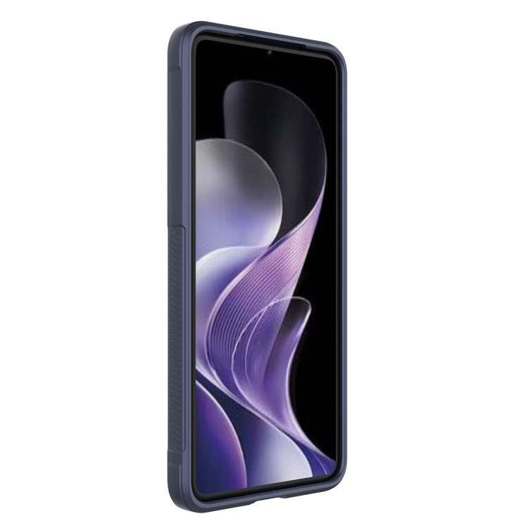 For vivo V50 5G Case Anti-Drop Soft TPU Rugged Phone Back Cover - Dark Blue