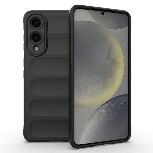 For Samsung Galaxy S25 Edge Case Anti-Drop Soft TPU Rugged Phone Back Cover - Black