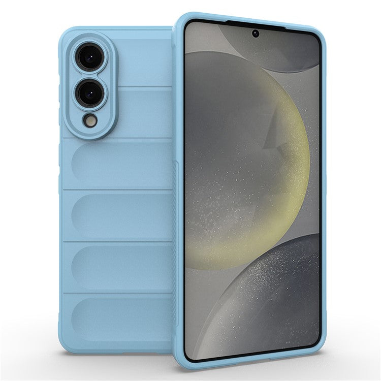 For Samsung Galaxy S25 Edge Case Anti-Drop Soft TPU Rugged Phone Back Cover - Baby Blue