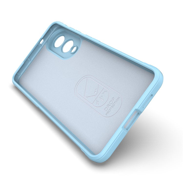 For Samsung Galaxy S25 Edge Case Anti-Drop Soft TPU Rugged Phone Back Cover - Baby Blue