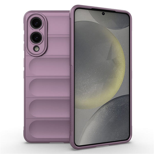For Samsung Galaxy S25 Edge Case Anti-Drop Soft TPU Rugged Phone Back Cover - Light Purple