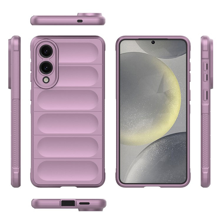 For Samsung Galaxy S25 Edge Case Anti-Drop Soft TPU Rugged Phone Back Cover - Light Purple