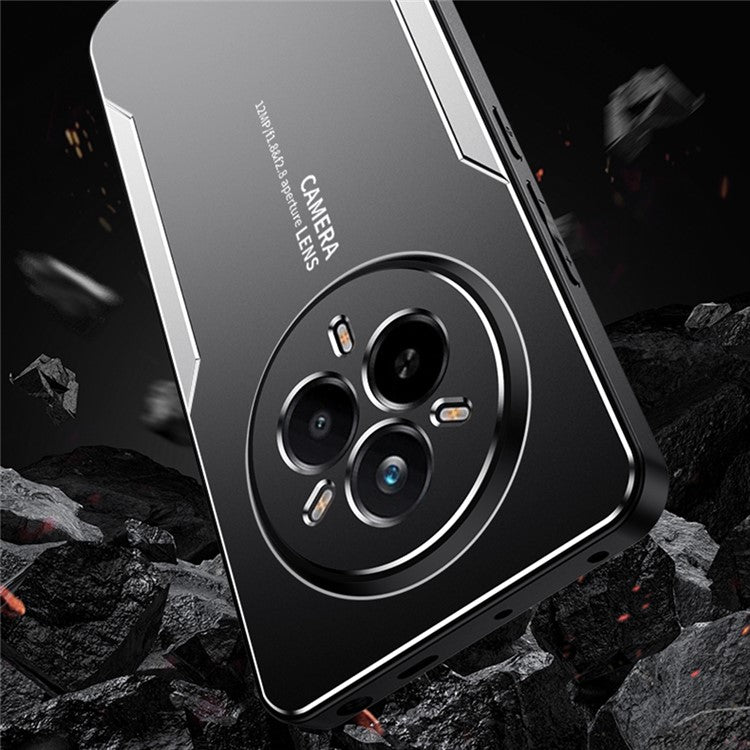 For Realme 14 Pro 5G Phone Case Aluminium Alloy TPU PC Back Cover - Gold