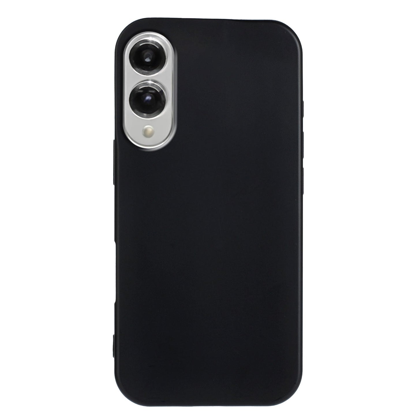 For Samsung Galaxy S25 Edge TPU Case Soft Matte Anti-fingerprint Phone Back Cover - Black