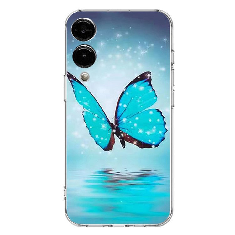 For Samsung Galaxy S25 Edge Case Pattern Printing Cell Phone TPU Back Cover - Blue Butte