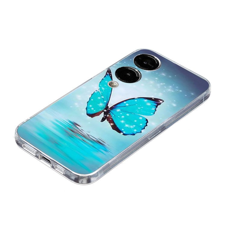 For Samsung Galaxy S25 Edge Case Pattern Printing Cell Phone TPU Back Cover - Blue Butte