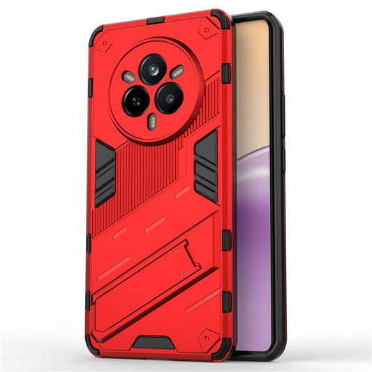 For Realme 14 Pro 5G Case PC + TPU Shockproof Phone Cover with Kickstand - Red