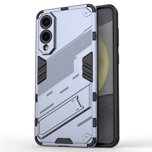 For Samsung Galaxy S25 Edge Case PC + TPU Shockproof Phone Cover with Kickstand - Dark Blue