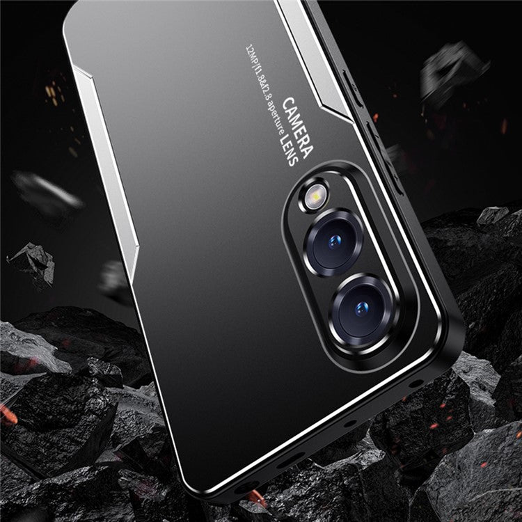 For Samsung Galaxy S25 Edge Phone Case Aluminium Alloy TPU PC Back Cover - Gold