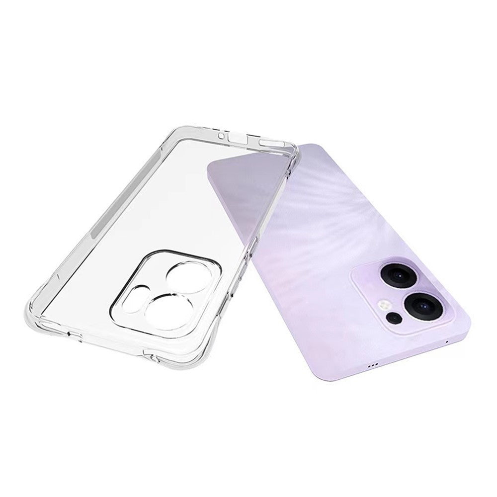 WANLONFENG WL Series for Oppo Reno13 F 5G Case 2.0mm TPU Phone Cover with Tempered Glass Film