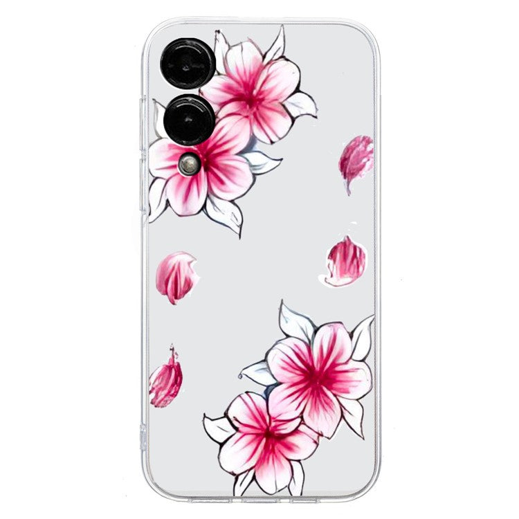 For Samsung Galaxy S25 Edge Case Soft TPU Phone Back Cover Pattern Printing - Sakura