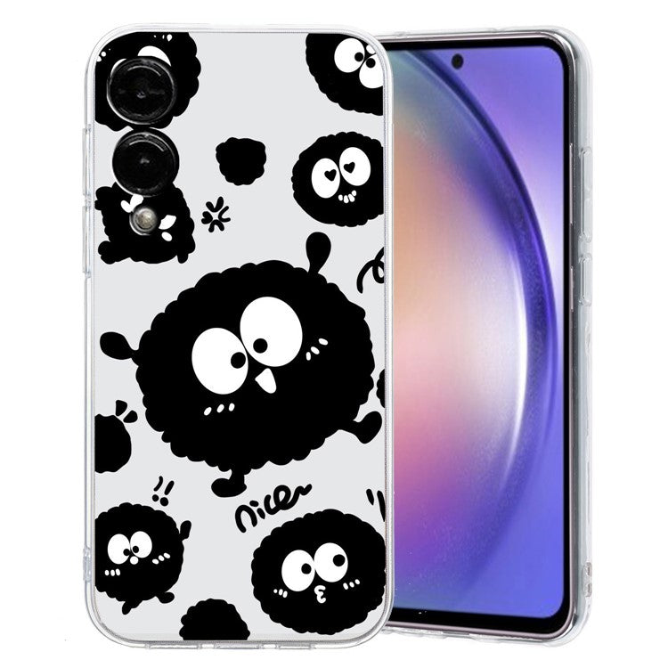 For Samsung Galaxy S25 Edge Case Soft TPU Phone Back Cover Pattern Printing - Black Eyeball