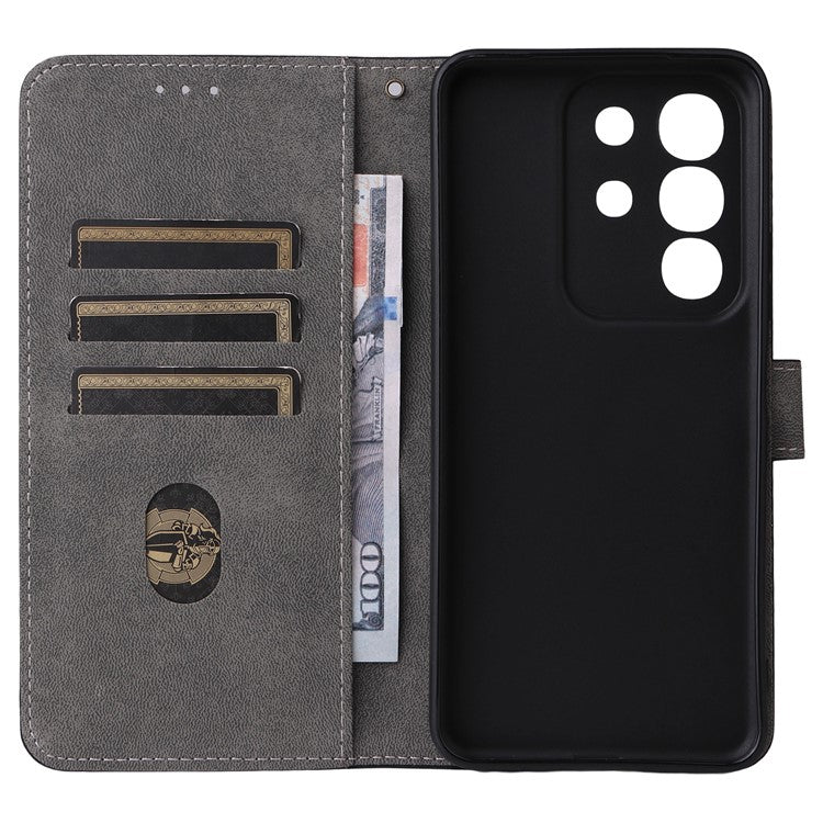 For vivo Y29 4G / T4x 5G Case Wallet RFID Blocking PU Leather Cover Viewing Stand - Blue