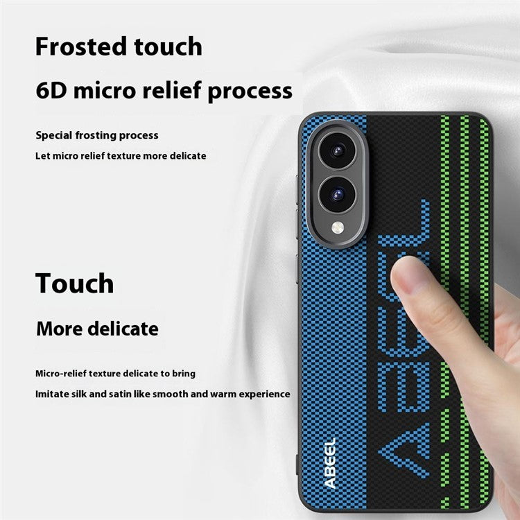 ABEEL For Samsung Galaxy S25 Edge Case Compatible with MagSafe Printed PC TPU Aluminum Alloy Leather Phone Cover - Outstanding No. 4