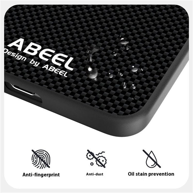 ABEEL For Samsung Galaxy S25 Edge Case Compatible with MagSafe Printed PC TPU Aluminum Alloy Leather Phone Cover - Black