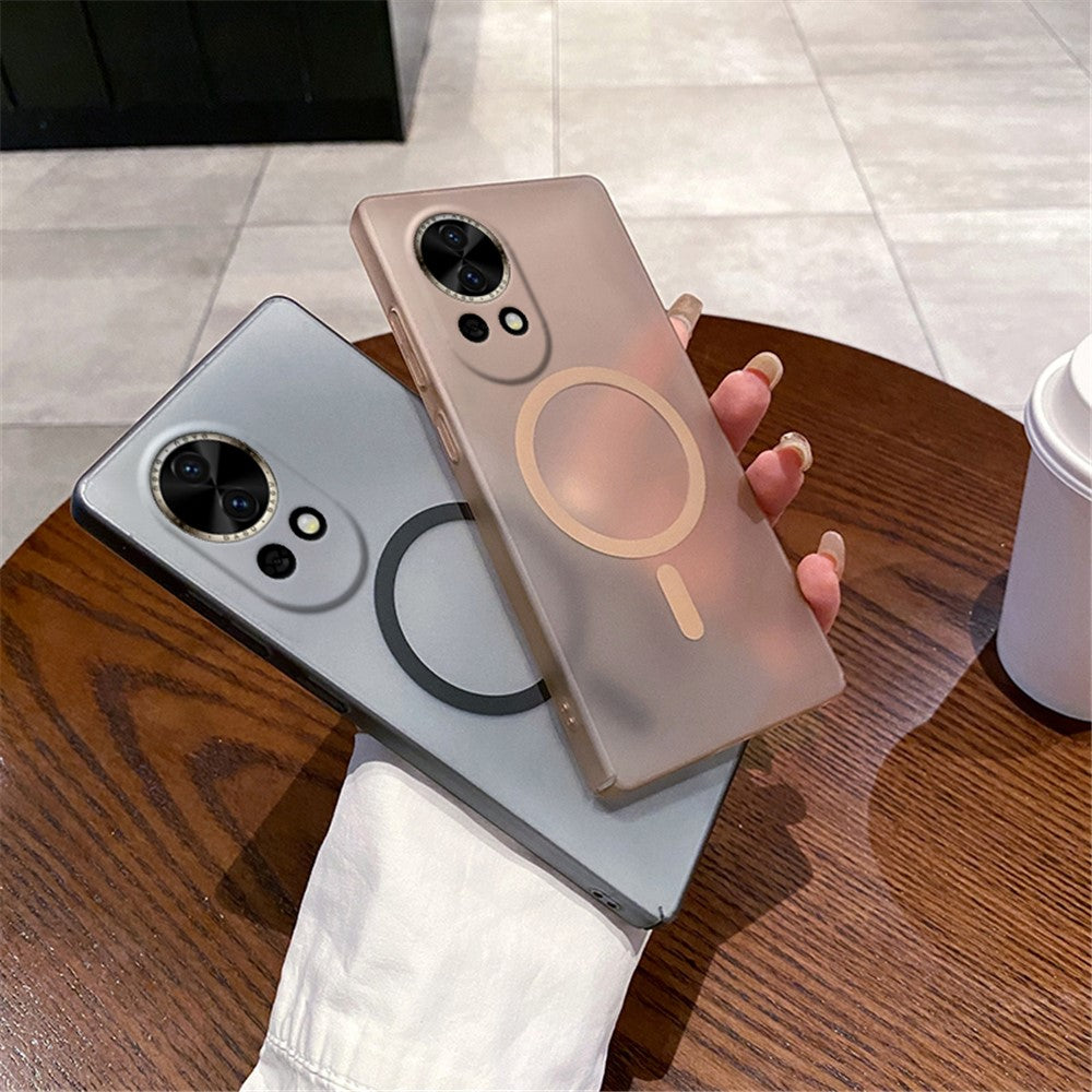 For Huawei nova 13 5G Magnetic Case Precise Cutouts Matte PC Phone Cover - Desert Gold