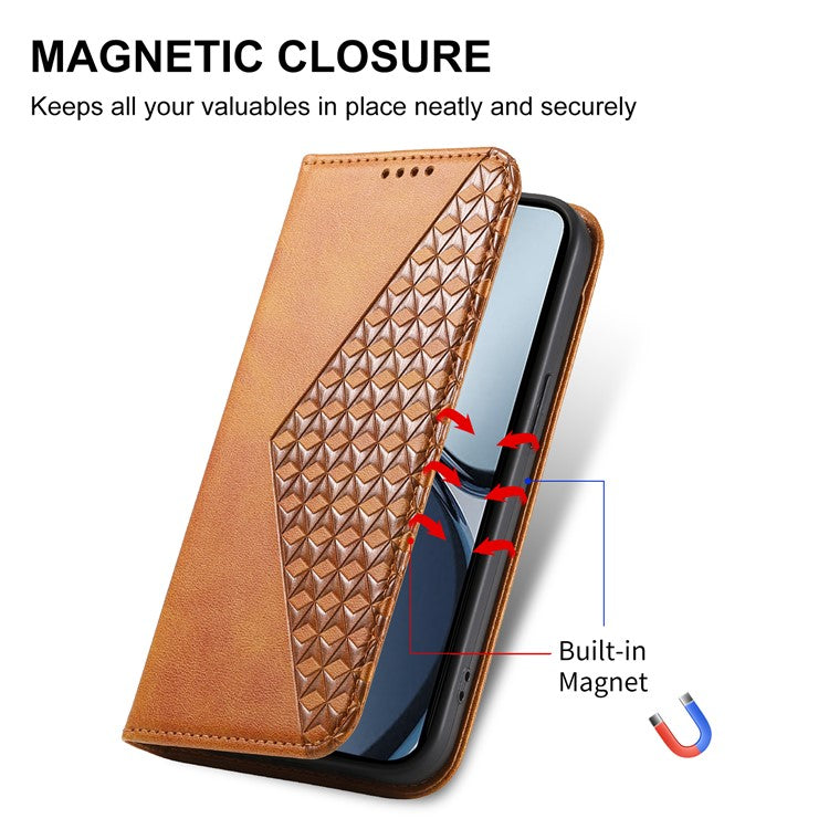For Realme 14 Pro 5G Case Calf Texture PU Leather Phone Cover with Wallet - Yellow