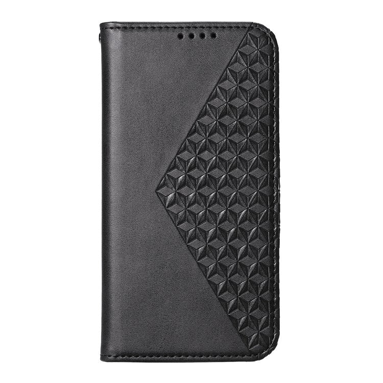 For Samsung Galaxy S25 Edge Case Calf Texture PU Leather Phone Cover with Wallet - Black